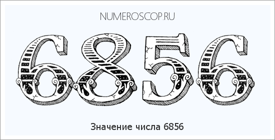 Расшифровка значения числа 6856 по цифрам в нумерологии