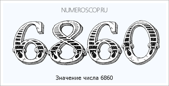 Расшифровка значения числа 6860 по цифрам в нумерологии