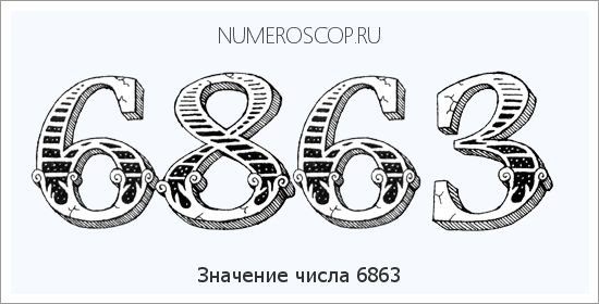 Расшифровка значения числа 6863 по цифрам в нумерологии