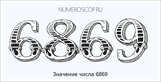 Расшифровка значения числа 6869 по цифрам в нумерологии