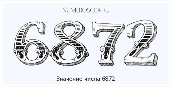 Расшифровка значения числа 6872 по цифрам в нумерологии