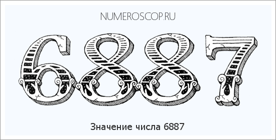 Расшифровка значения числа 6887 по цифрам в нумерологии