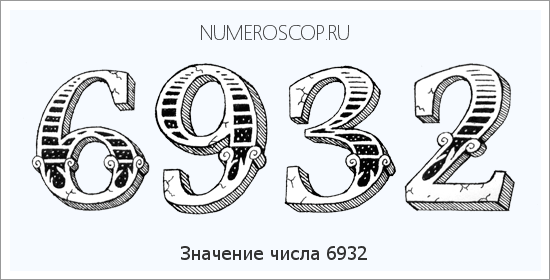 Расшифровка значения числа 6932 по цифрам в нумерологии