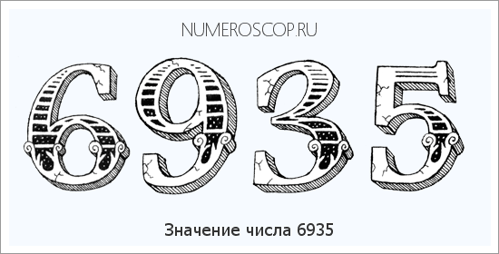 Расшифровка значения числа 6935 по цифрам в нумерологии