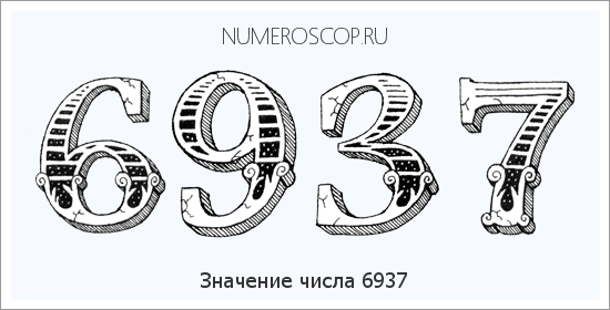 Расшифровка значения числа 6937 по цифрам в нумерологии