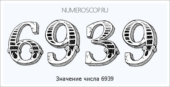 Расшифровка значения числа 6939 по цифрам в нумерологии
