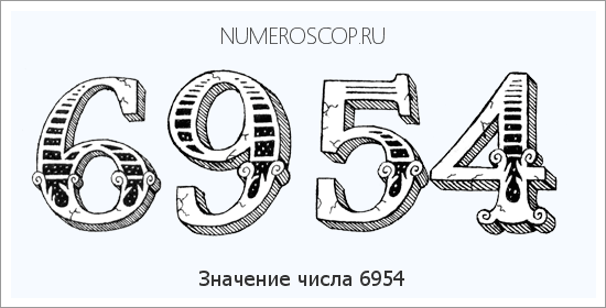 Расшифровка значения числа 6954 по цифрам в нумерологии