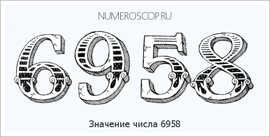 Расшифровка значения числа 6958 по цифрам в нумерологии