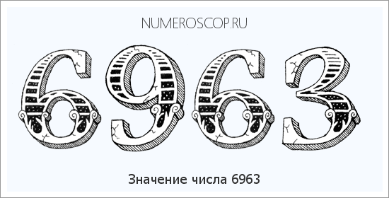 Расшифровка значения числа 6963 по цифрам в нумерологии