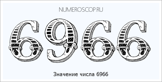 Расшифровка значения числа 6966 по цифрам в нумерологии
