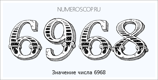 Расшифровка значения числа 6968 по цифрам в нумерологии
