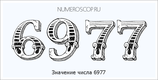 Расшифровка значения числа 6977 по цифрам в нумерологии