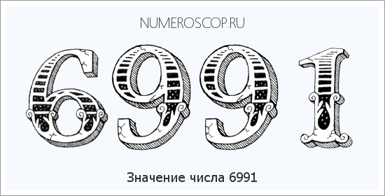 Расшифровка значения числа 6991 по цифрам в нумерологии