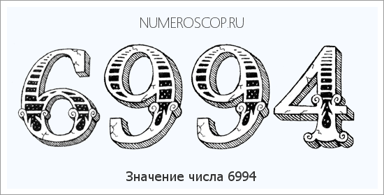 Расшифровка значения числа 6994 по цифрам в нумерологии