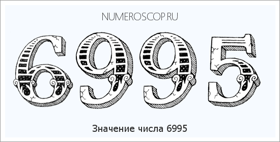 Расшифровка значения числа 6995 по цифрам в нумерологии
