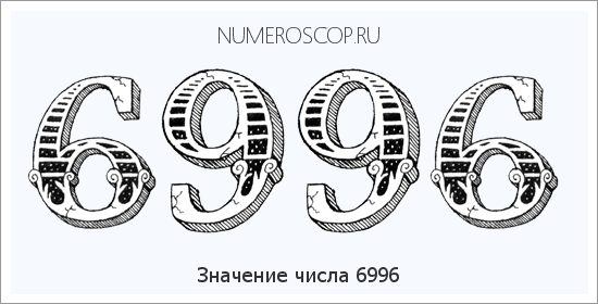 Расшифровка значения числа 6996 по цифрам в нумерологии