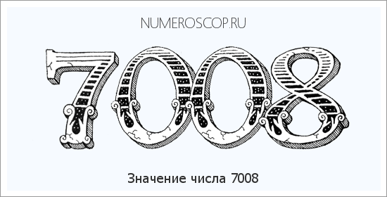 Расшифровка значения числа 7008 по цифрам в нумерологии