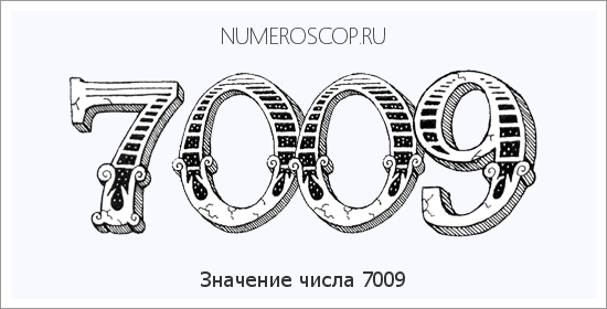 Расшифровка значения числа 7009 по цифрам в нумерологии