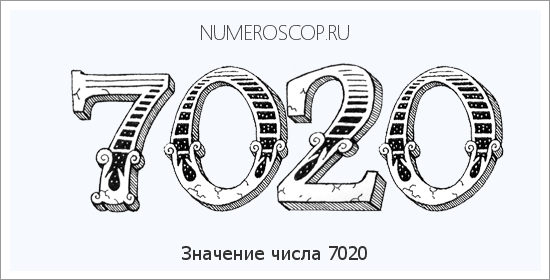 Расшифровка значения числа 7020 по цифрам в нумерологии