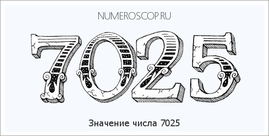 Расшифровка значения числа 7025 по цифрам в нумерологии