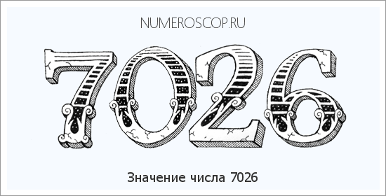 Расшифровка значения числа 7026 по цифрам в нумерологии