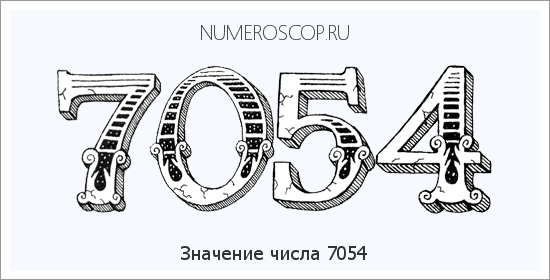 Расшифровка значения числа 7054 по цифрам в нумерологии