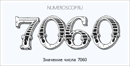 Расшифровка значения числа 7060 по цифрам в нумерологии