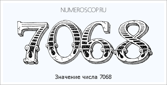Расшифровка значения числа 7068 по цифрам в нумерологии