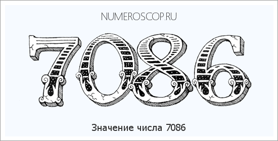 Расшифровка значения числа 7086 по цифрам в нумерологии