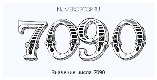 Расшифровка значения числа 7090 по цифрам в нумерологии