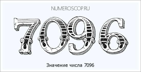 Расшифровка значения числа 7096 по цифрам в нумерологии