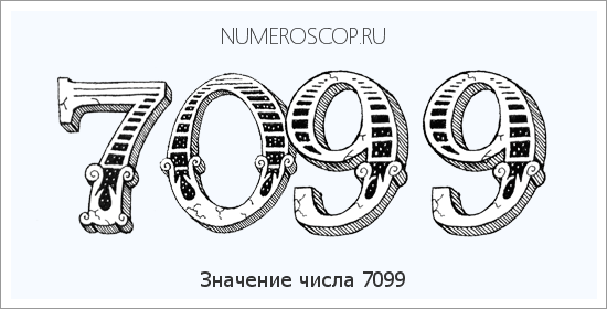 Расшифровка значения числа 7099 по цифрам в нумерологии