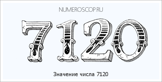 Расшифровка значения числа 7120 по цифрам в нумерологии
