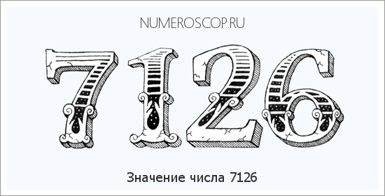 Расшифровка значения числа 7126 по цифрам в нумерологии