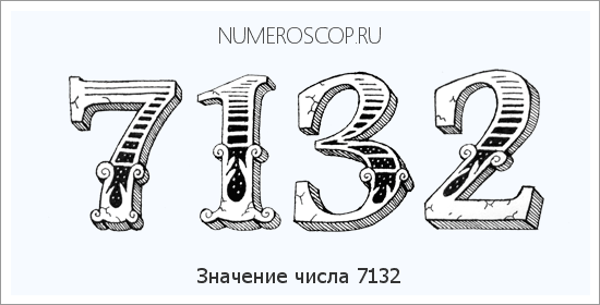 Расшифровка значения числа 7132 по цифрам в нумерологии