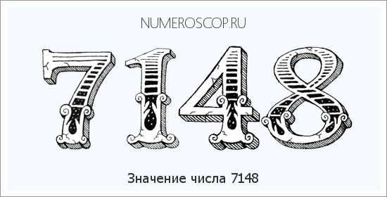Расшифровка значения числа 7148 по цифрам в нумерологии