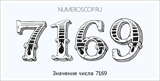 Расшифровка значения числа 7169 по цифрам в нумерологии