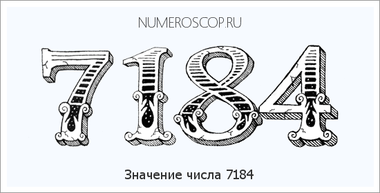 Расшифровка значения числа 7184 по цифрам в нумерологии