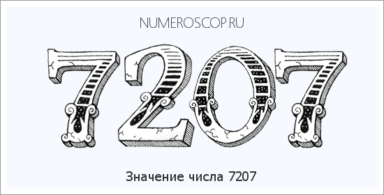 Расшифровка значения числа 7207 по цифрам в нумерологии