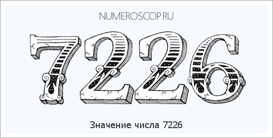 Расшифровка значения числа 7226 по цифрам в нумерологии