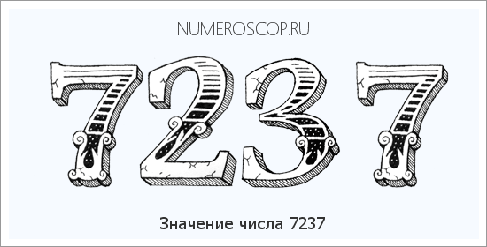Расшифровка значения числа 7237 по цифрам в нумерологии
