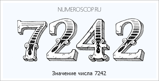 Расшифровка значения числа 7242 по цифрам в нумерологии