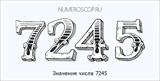 Расшифровка значения числа 7245 по цифрам в нумерологии