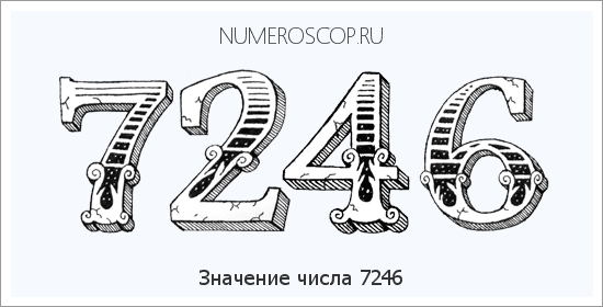 Расшифровка значения числа 7246 по цифрам в нумерологии