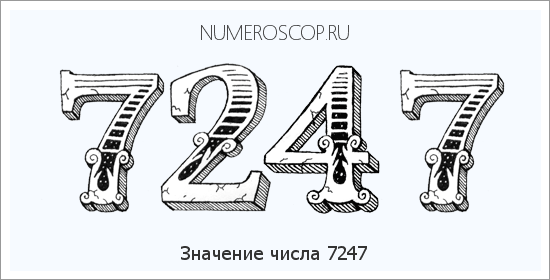 Расшифровка значения числа 7247 по цифрам в нумерологии