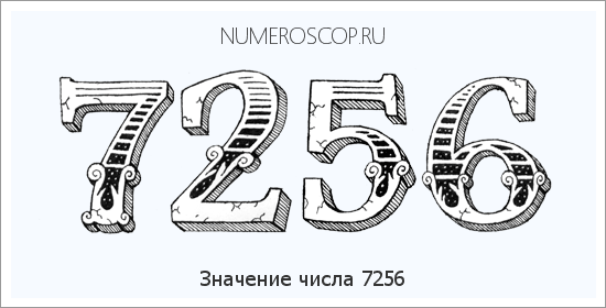 Расшифровка значения числа 7256 по цифрам в нумерологии