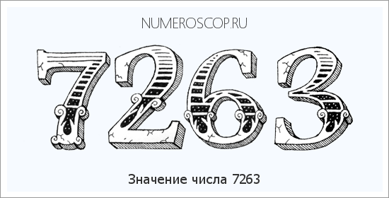 Расшифровка значения числа 7263 по цифрам в нумерологии