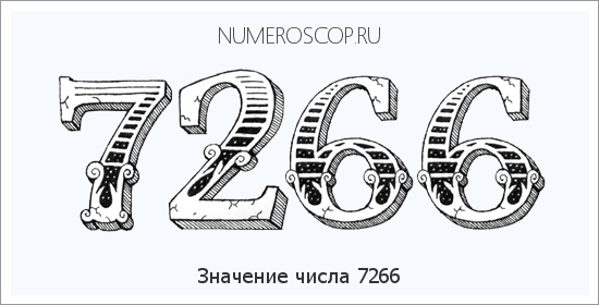 Расшифровка значения числа 7266 по цифрам в нумерологии