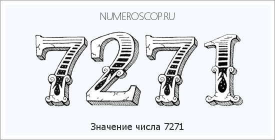 Расшифровка значения числа 7271 по цифрам в нумерологии