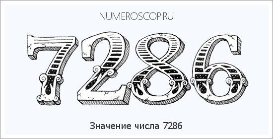 Расшифровка значения числа 7286 по цифрам в нумерологии